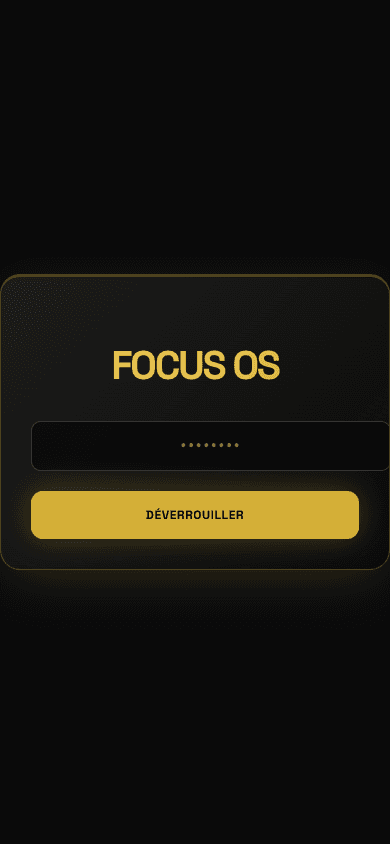 Mentalite Focus — vue mobile
